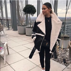 Monki Shearling Coat